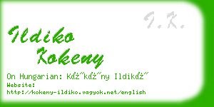 ildiko kokeny business card